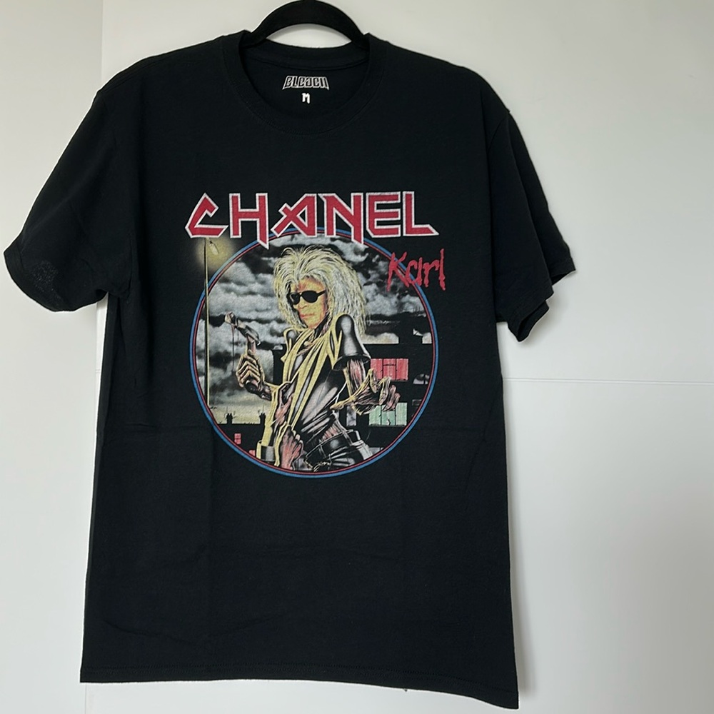 Chanel Karl Lagerfeld Iron Maiden World Tour Tshirt Tee